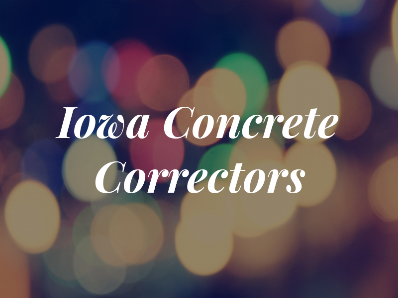 Iowa Concrete Correctors