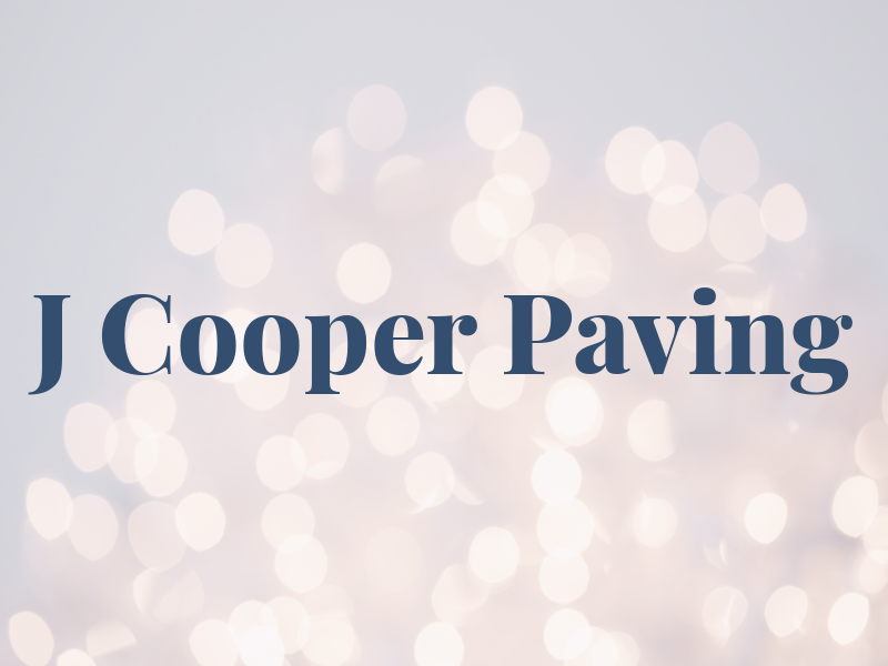 J Cooper Paving