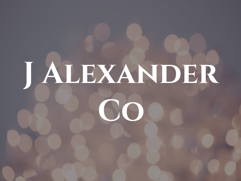 J Alexander Co