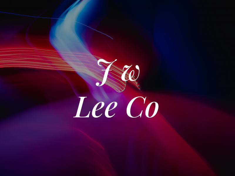 J w Lee Co