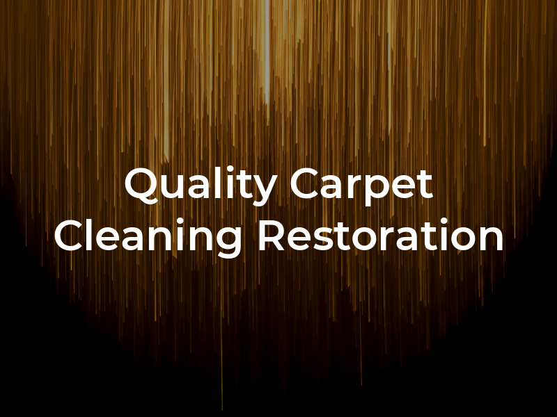 JR Quality Carpet Cleaning & Restoration