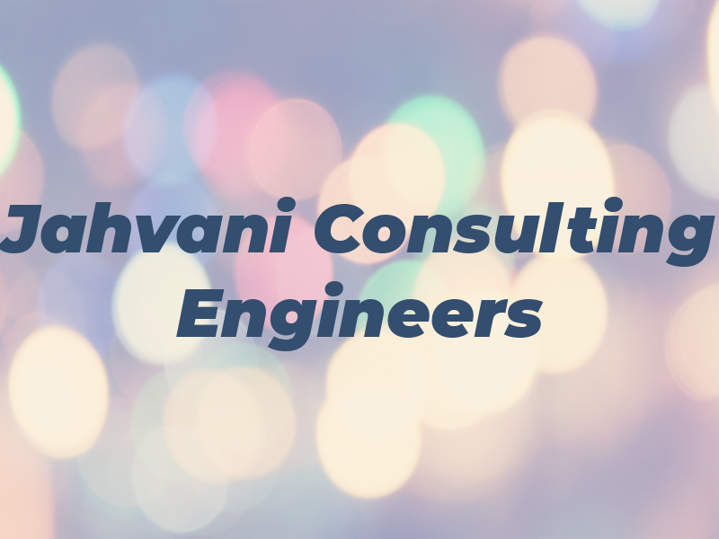 Jahvani Consulting Engineers