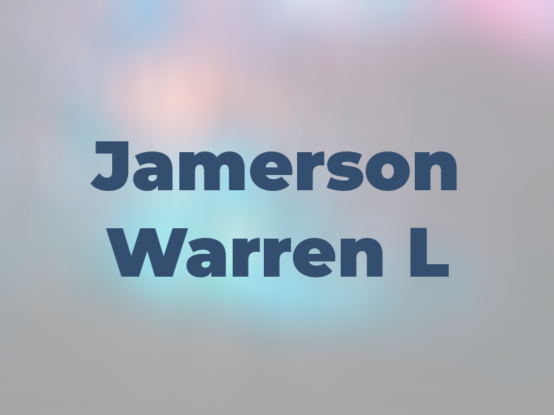 Jamerson Warren L