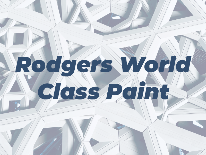Jim Rodgers World Class Paint