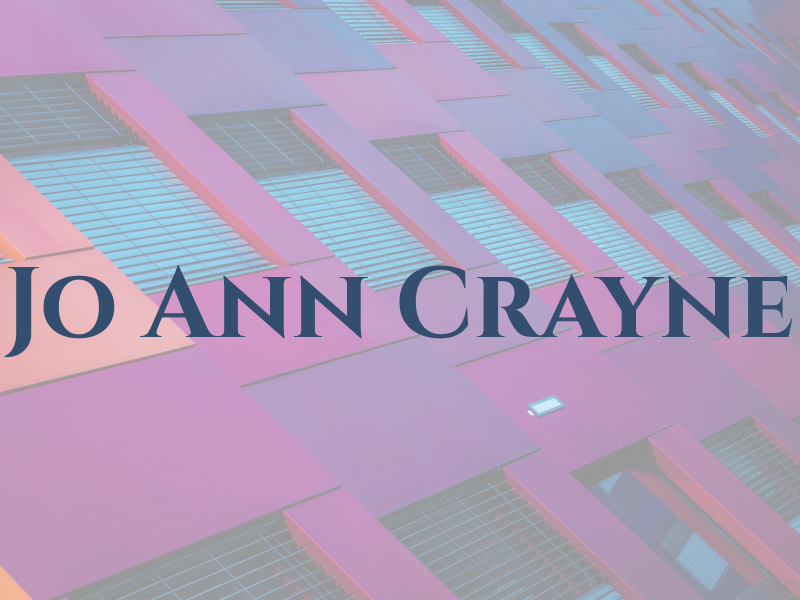 Jo Ann Crayne