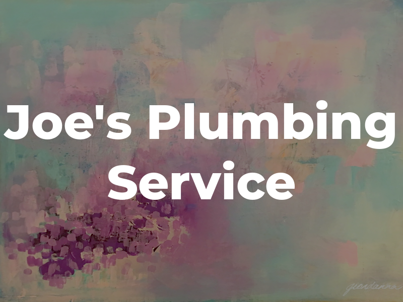 Joe's Plumbing & Service Co.