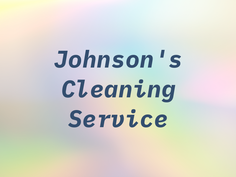Johnson's Cleaning Service