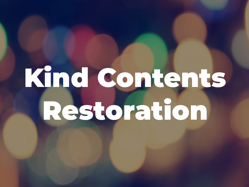 Kind Contents Restoration