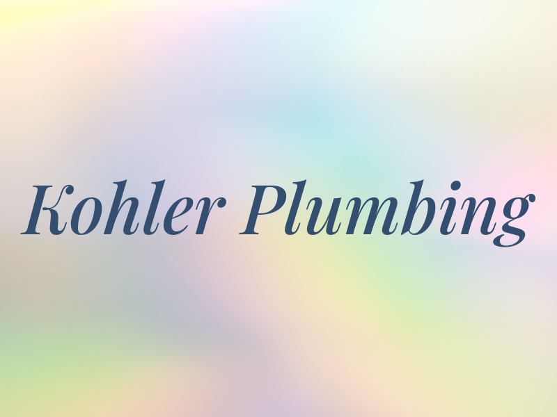 Kohler Plumbing