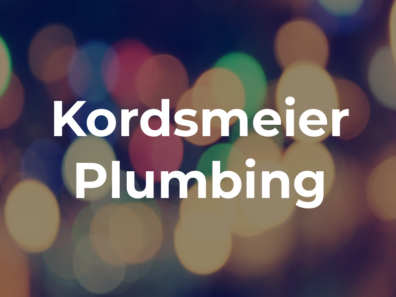 Kordsmeier Plumbing