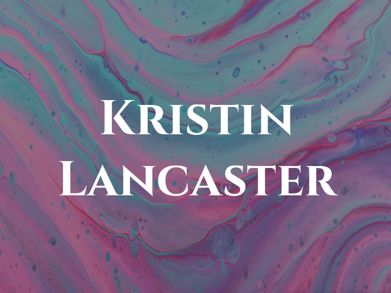 Kristin Lancaster