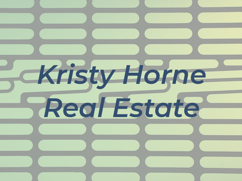 Kristy Horne Real Estate