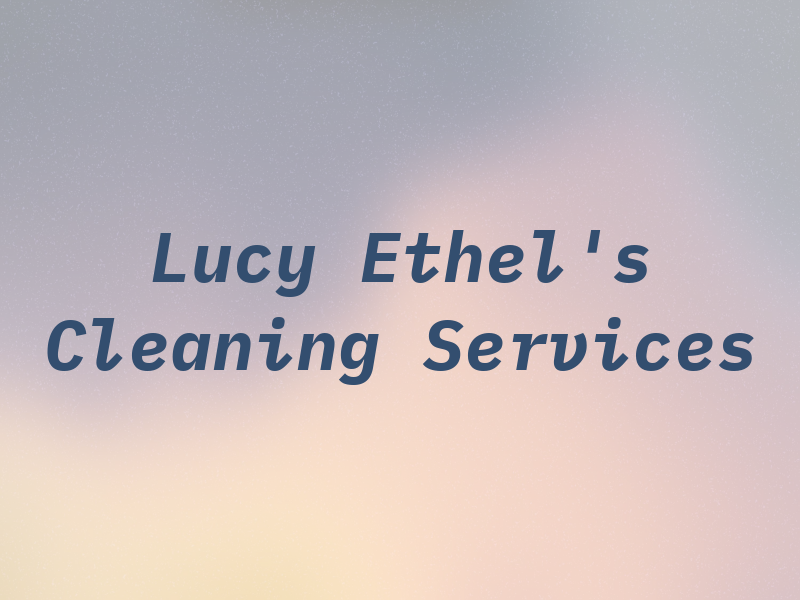 Lucy & Ethel's Cleaning Services