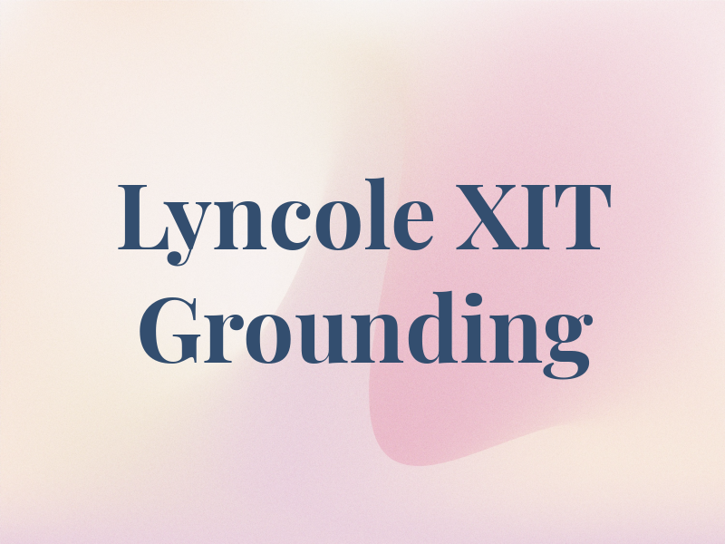 Lyncole XIT Grounding