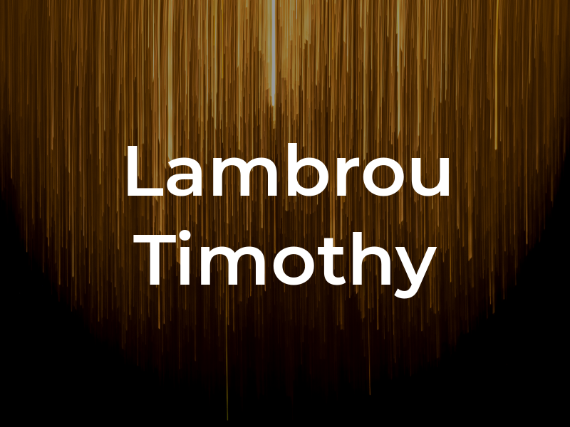 Lambrou Timothy