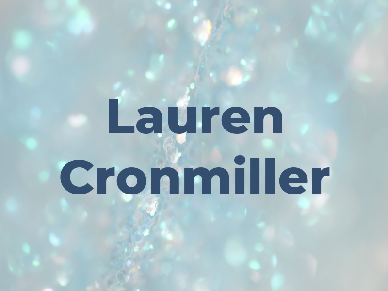 Lauren Cronmiller