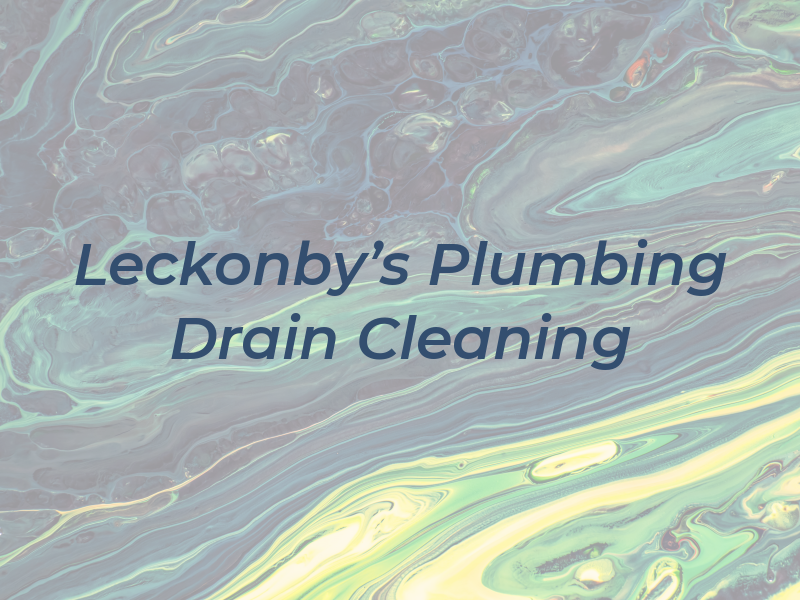 Leckonby's Plumbing and Drain Cleaning