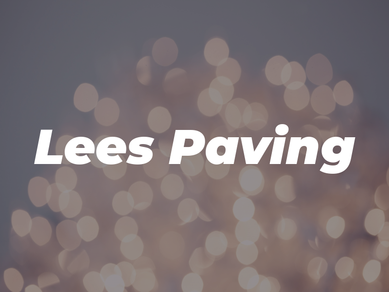 Lees Paving