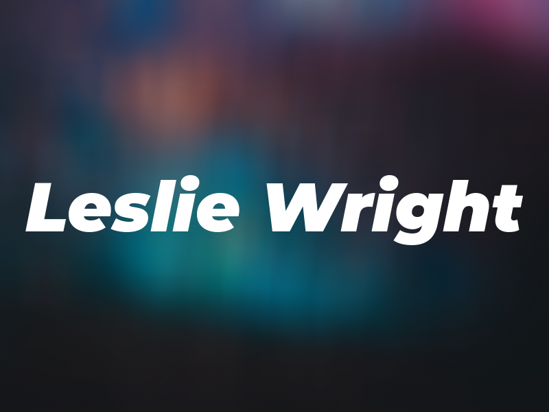 Leslie Wright