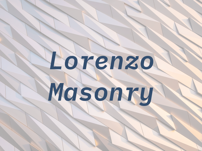 Lorenzo Masonry