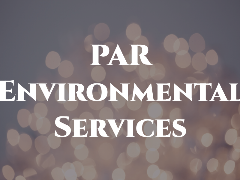 PAR Environmental Services