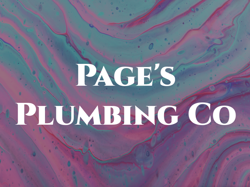 Page's Plumbing Co