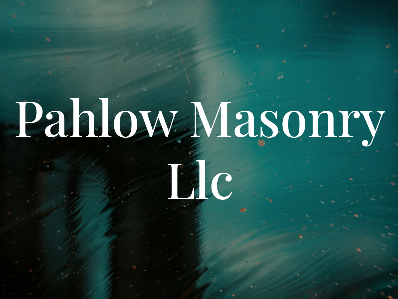 Pahlow Masonry Llc