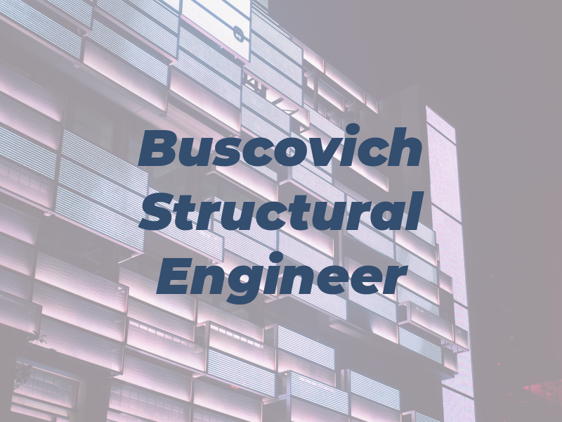 Pat Buscovich Structural Engineer