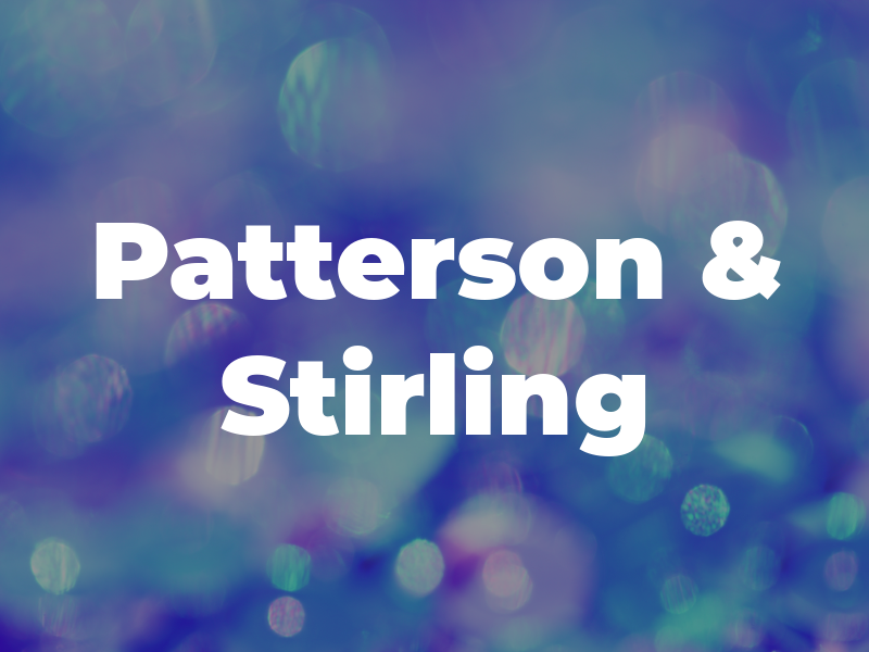 Patterson & Stirling