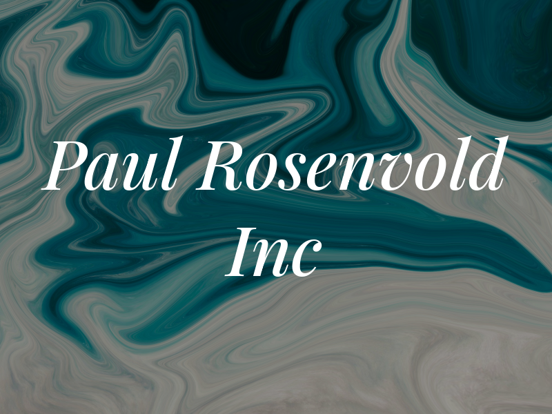 Paul Rosenvold Inc