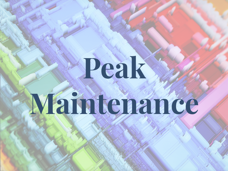 Peak Maintenance