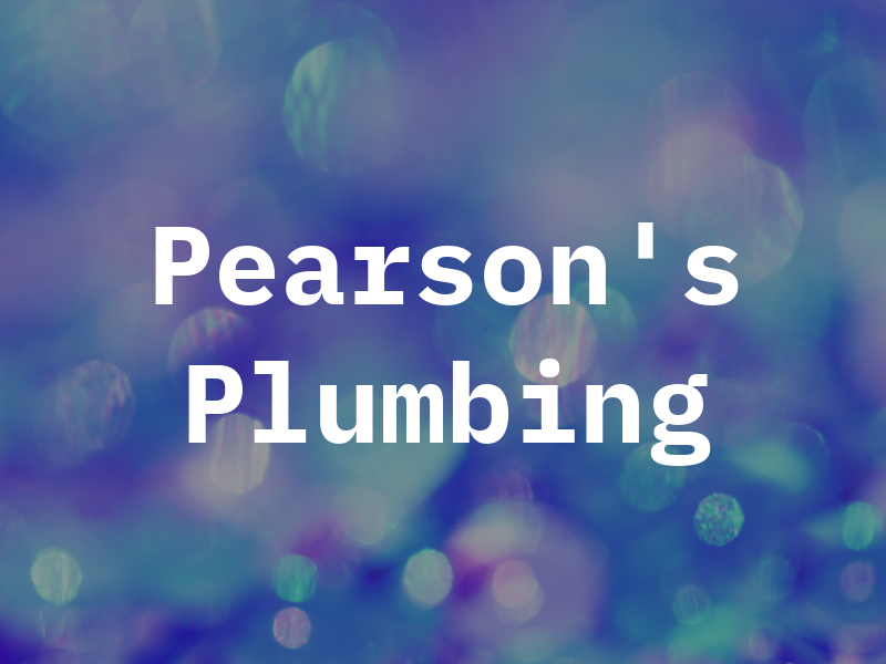 Pearson's Plumbing