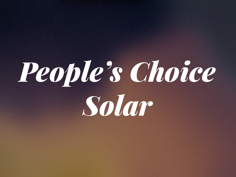 People's Choice Solar