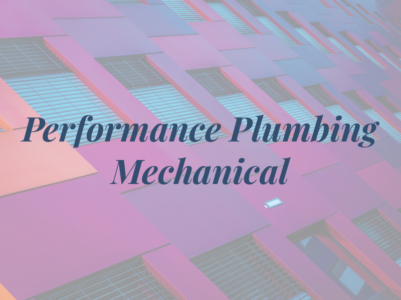 Performance Plumbing & Mechanical