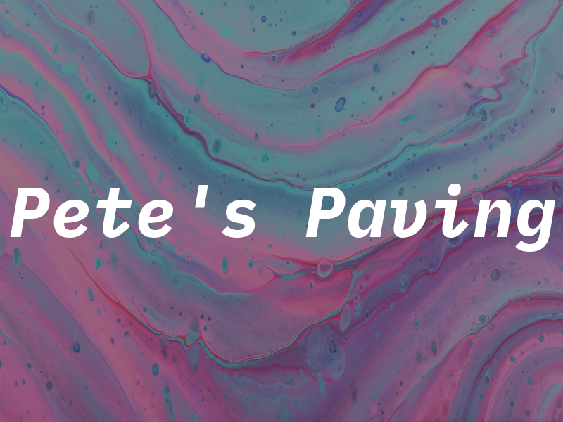 Pete's Paving