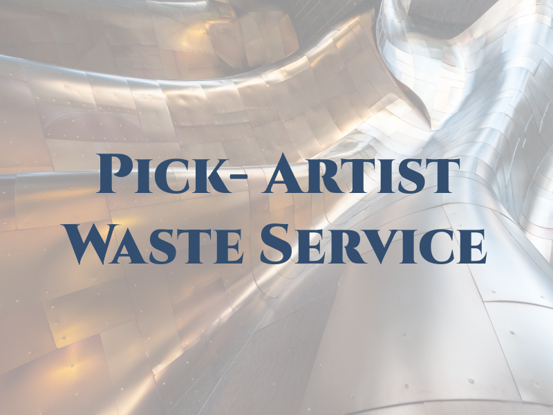 Pick- Up Artist Pet Waste Service