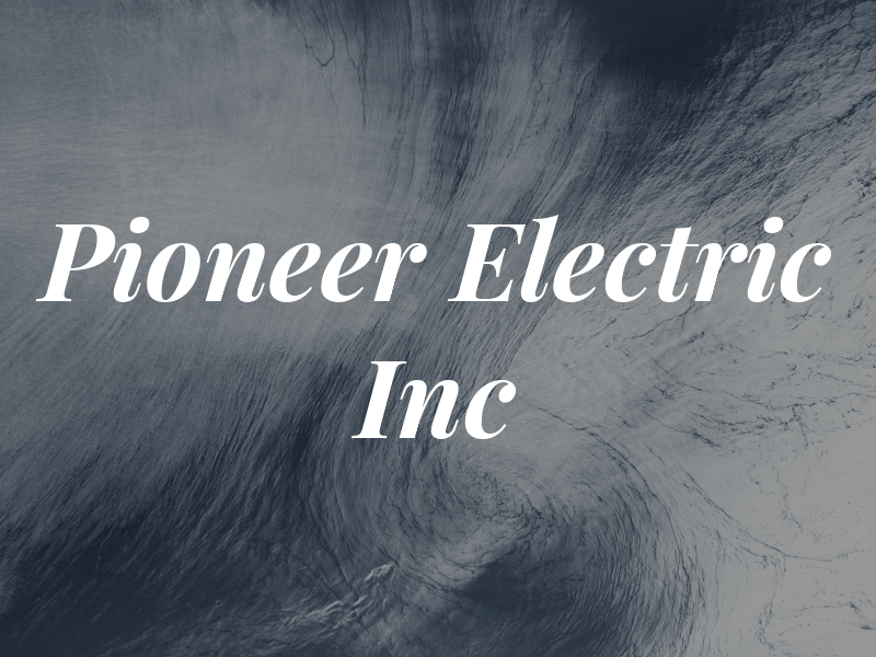 Pioneer Electric Inc