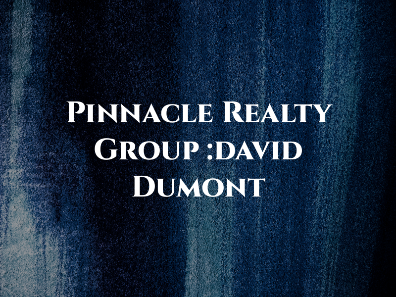 Pinnacle Realty Group :david Dumont