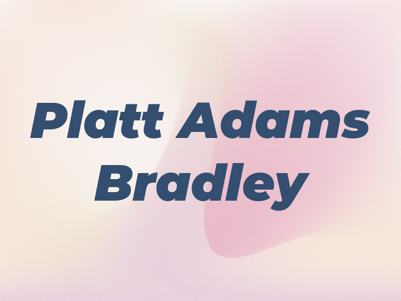 Platt Adams & Bradley