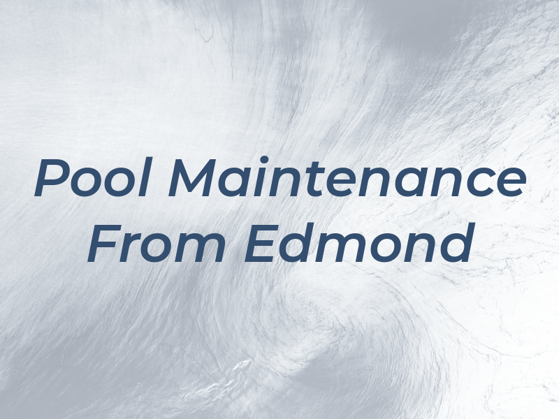 Pool Maintenance From ASP Edmond