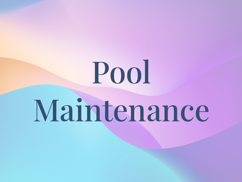 Pool Maintenance