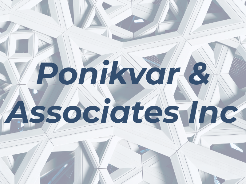 Ponikvar & Associates Inc