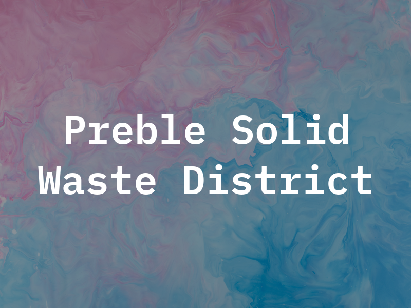 Preble Co Solid Waste District
