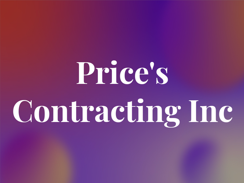 Price's Contracting Inc