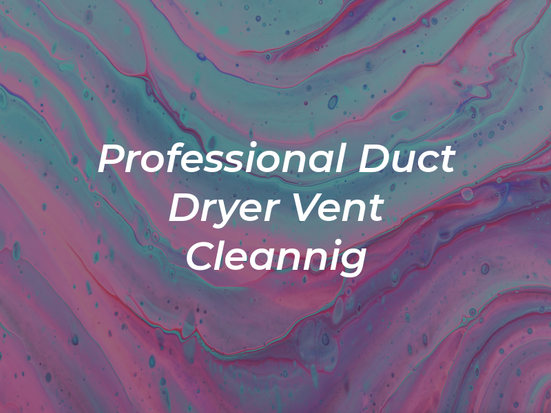 Professional Air Duct & Dryer Vent Cleannig