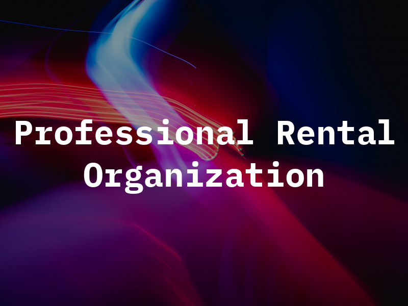 Professional Rental Organization