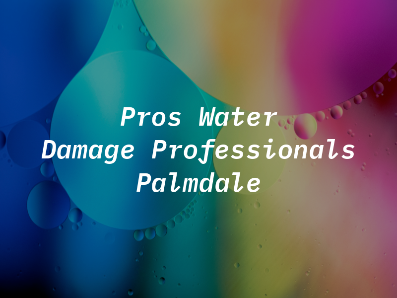Pros Water Damage Professionals Palmdale
