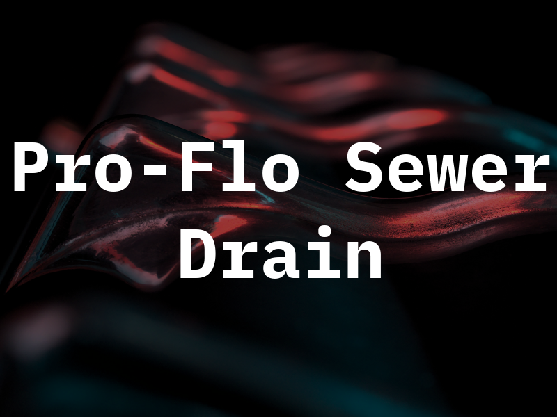 Pro-Flo Sewer and Drain