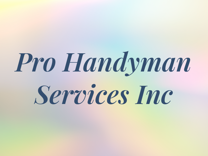 Pro Handyman Services Inc