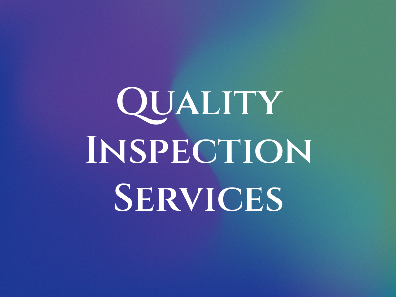 Quality Inspection Services